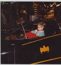 Alex Roe in the #2 Batmobile